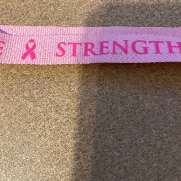 Cancer Awareness With Sayings 1" Wide Lanyard Lobster Claw Clasp 22 Inches NWT - Picture 5 of 6